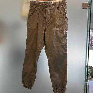 AE Stretch High-Waisted Jegging Jogger, Olive